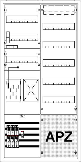 Striebel & John 2CPX035897R9999 KS3236Z40 Zählerschrank Inhalt 1St.