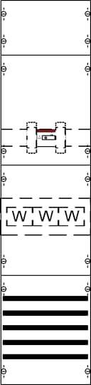 Diagramm zeigt strukturelle Verbindungen eines Gebäudes: Stahlträger, Verbindungen und Symbole für technische Details.