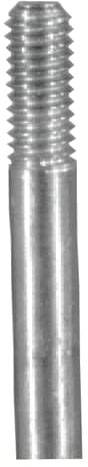 Metall-Gewindestift mit teilweise sichtbaren Gewindegängen.