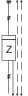 'Z-Diode-Schaltsymbol: zwei parallele Linien mit einem Rechteck und dem Buchstaben 