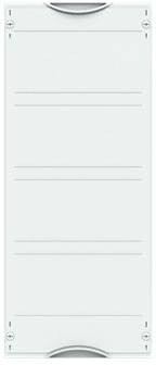 Rechteckige Sicherungsbox mit mehreren horizontalen Trennlinien und abgerundeten Griffen oben und unten.