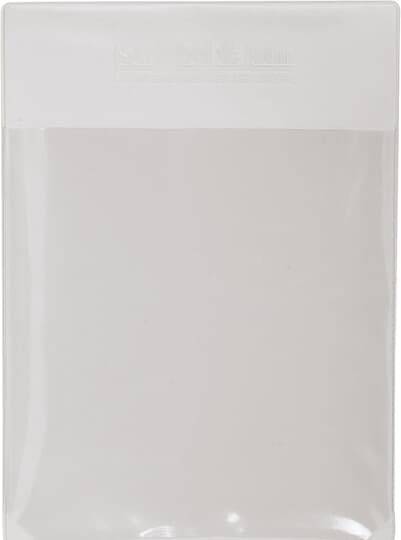 Ein transparentes Dokumentenschutz-Hülle ohne sichtbare Details oder Text. Ideal zur sicheren Aufbewahrung von Dokumenten.