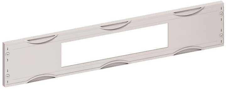 Ein länglicher, rechteckiger Kunststoffrahmen mit abgerundeten Kanten und einer großen, rechteckigen Aussparung in der Mitte.