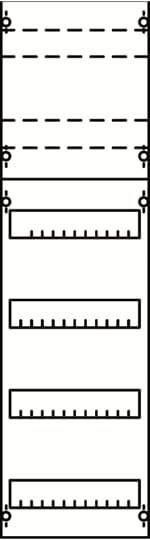 Striebel & John 2CPX077810R9999 Verteilerfeld Anzahl Reihen 4 1St.