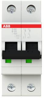 ABB 2CDS252001R0255 S202-B25 Leitungsschutzschalter 2polig