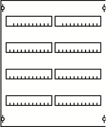 Striebel & John 2CPX037592R9999 Reiheneinbaugeräte-Modul Anzahl Reihen 4 1St.