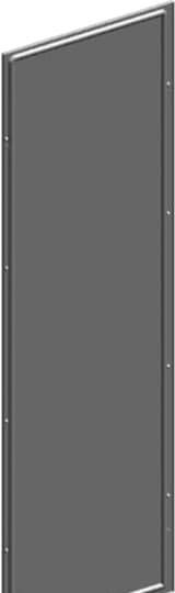 Striebel & John 2CPX045825R9999 Seitenwand Anzahl Reihen 14 Lichtgrau (RAL 7035), Grau 1St.