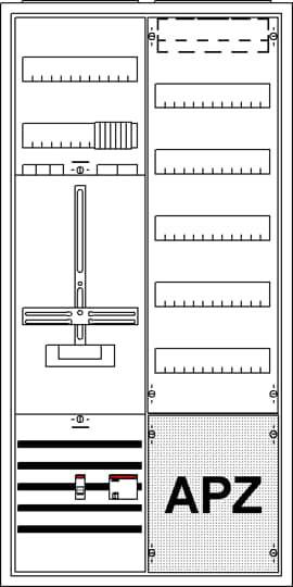 Striebel & John 2CPX035930R9999 KS302B Zählerschrank Inhalt 1St.