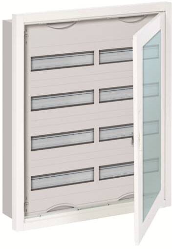 Metallschrank mit Glastür, die geöffnet ist. Der Schrank hat mehrere horizontale Schlitze zur Luftzirkulation.