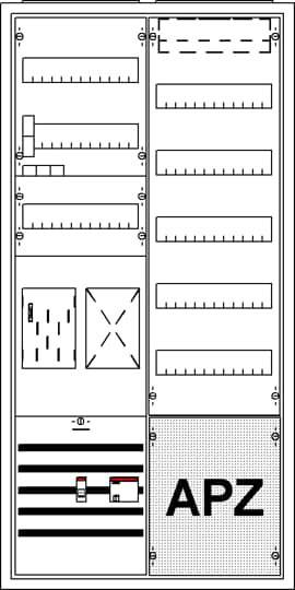 Striebel & John 2CPX035933R9999 KS729B Zählerschrank Anzahl Reihen = 5 Inhalt 1St.