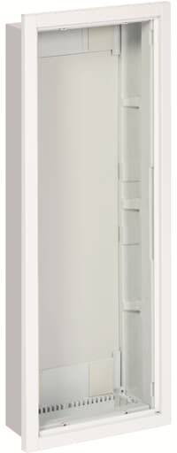 Metallschrank mit offenem Design, zeigt Fächer und Ablagen zur Aufbewahrung. Geeignet für Wandmontage in Innenräumen.