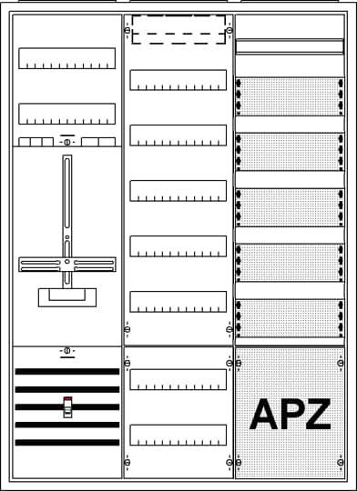 Striebel & John 2CPX035889R9999 KS248Z Zählerschrank Inhalt 1St.