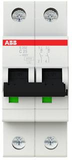 ABB 2CDS252001R0254 S202-C25 Leitungsschutzschalter 2polig