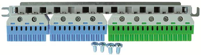Striebel & John 2CPX063133R9999 N/PE-Schiene Anzahl Reihen 46 Mehrfarbig 25mm² 63A 1St.