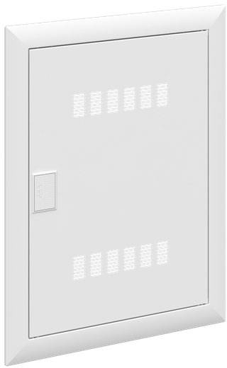Weiße Lüftungsklappe mit rechteckigem Design und kleinen Lüftungsschlitzen, geeignet für Wandmontage in Innenräumen.