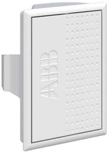 Ein weißes, rechteckiges elektrisches Bauteil mit dem eingeprägten Schriftzug 'ABB' auf der Vorderseite.