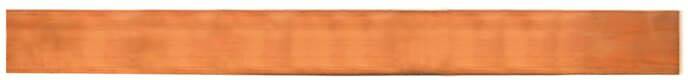 Langes, gleichmäßig oranges Band, das sich horizontal erstreckt.