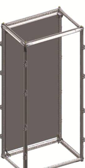 Striebel & John 4/8RG4 Wandschrank 48 x 1913 x 313 Stahl Grau, Lichtgrau (RAL 7035) 1St.