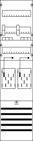 Schematische Darstellung mit Zahnrädern und Balken, zeigt Schritte eines mechanischen Prozesses mit verbundenen Komponenten und Leitungen.