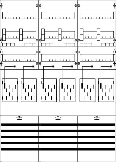Schaltplan von elektronischen Bauteilen mit verschiedenen Schaltern, Leitungen und Verbindungen. Darstellung eines Schaltkreises.