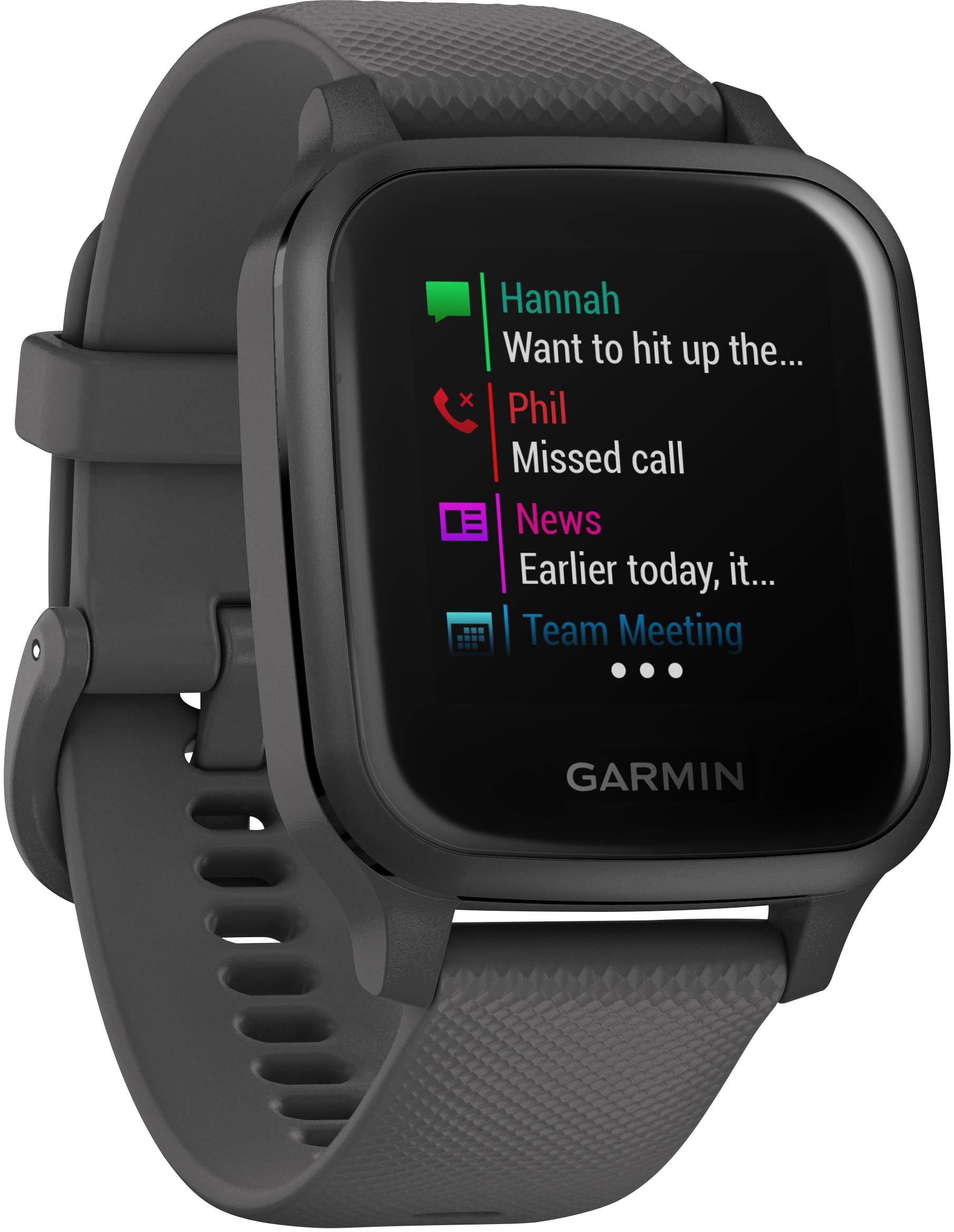 Garmin VENU SQ Schiefergrau GPS-Sportuhr Uni Schiefer-Grau