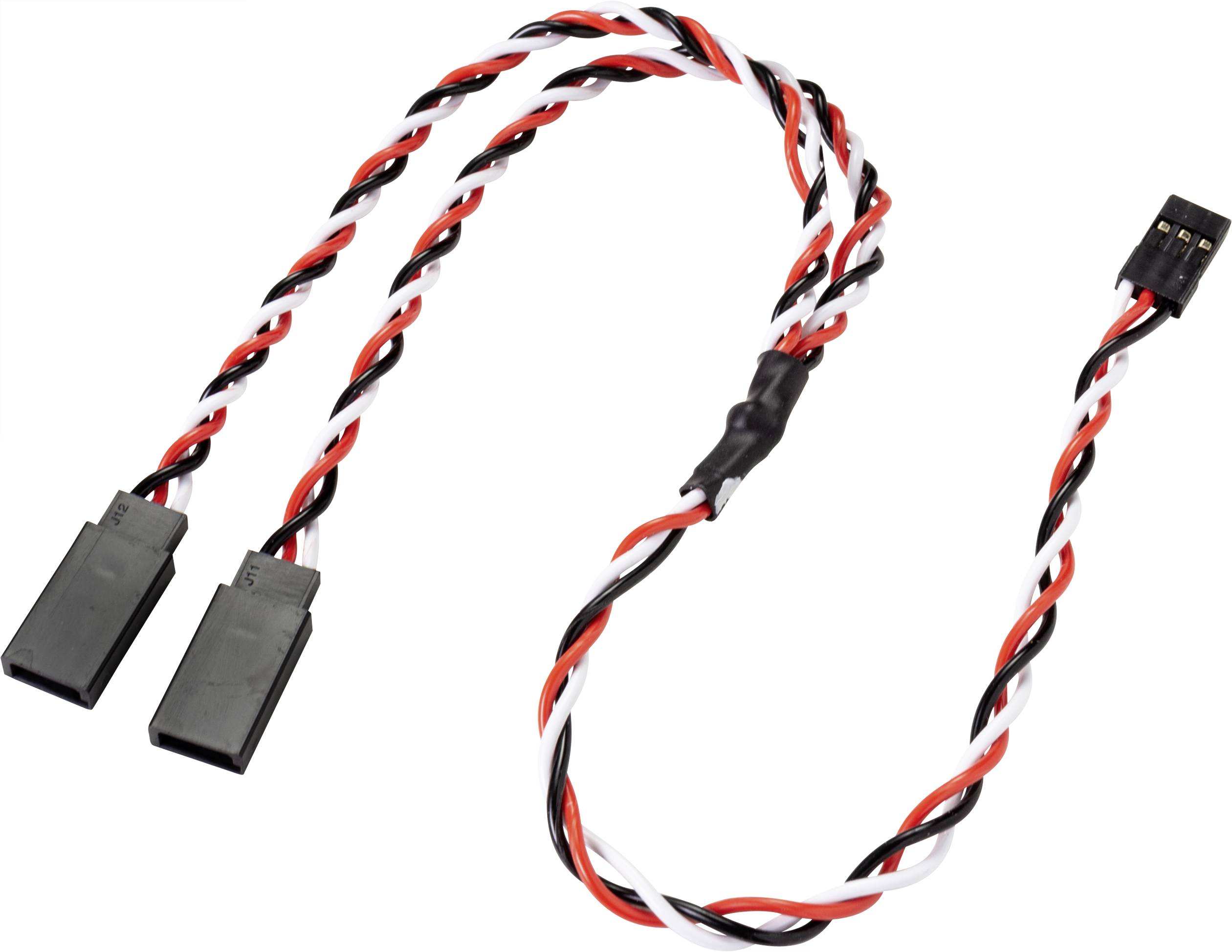 Reely Servo Y-Kabel [2x Futaba-Stecker - 1x JR-Buchse] 30.00cm 0.35mm²