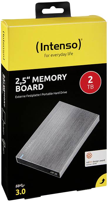 Intenso Memory Board 2TB Externe Festplatte 6.35cm (2.5 Zoll) USB-A (USB 3.2 Gen 1) Anthrazit 6028680