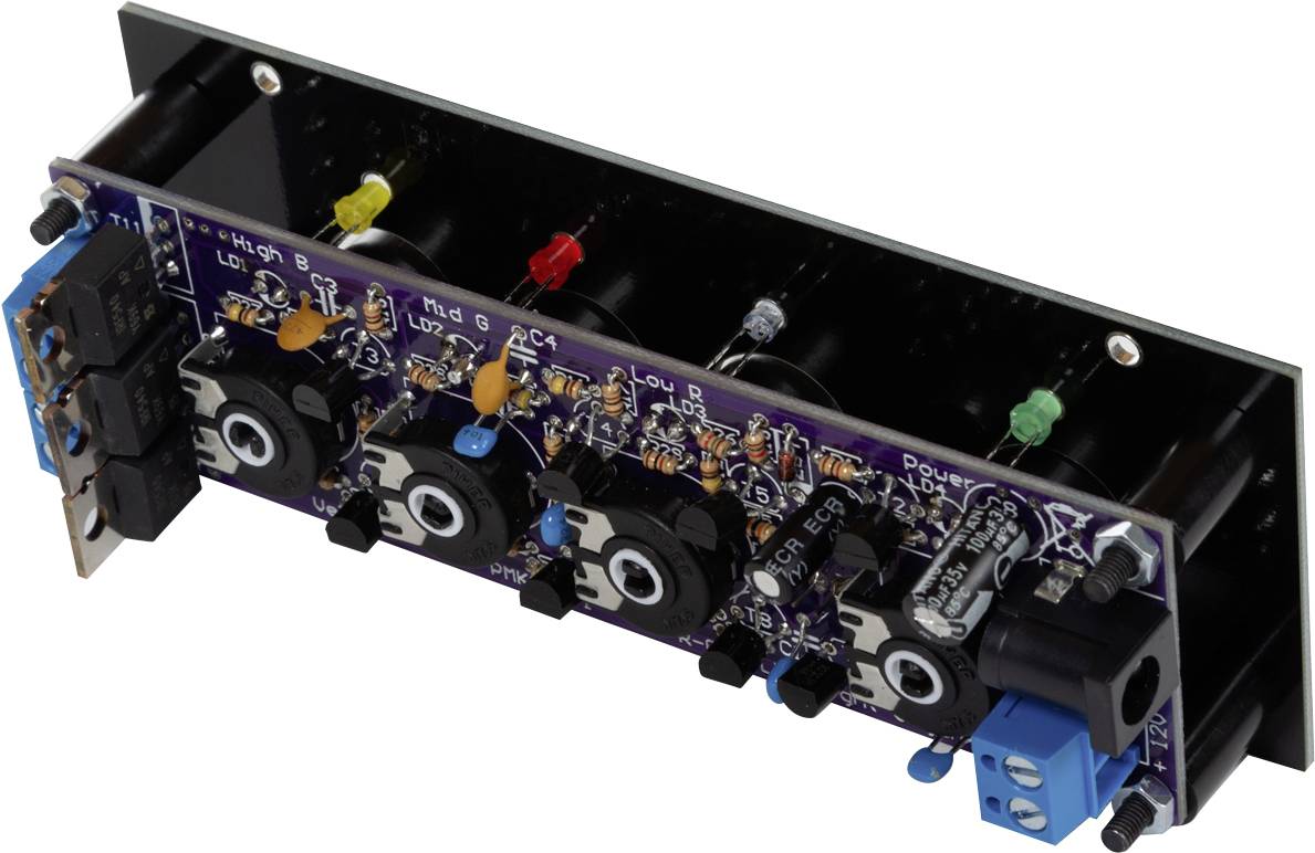 Whadda WSL209 RGB-LED-Lichtorgel Ausführung (Bausatz/Baustein): Bausatz 12 V, 24V