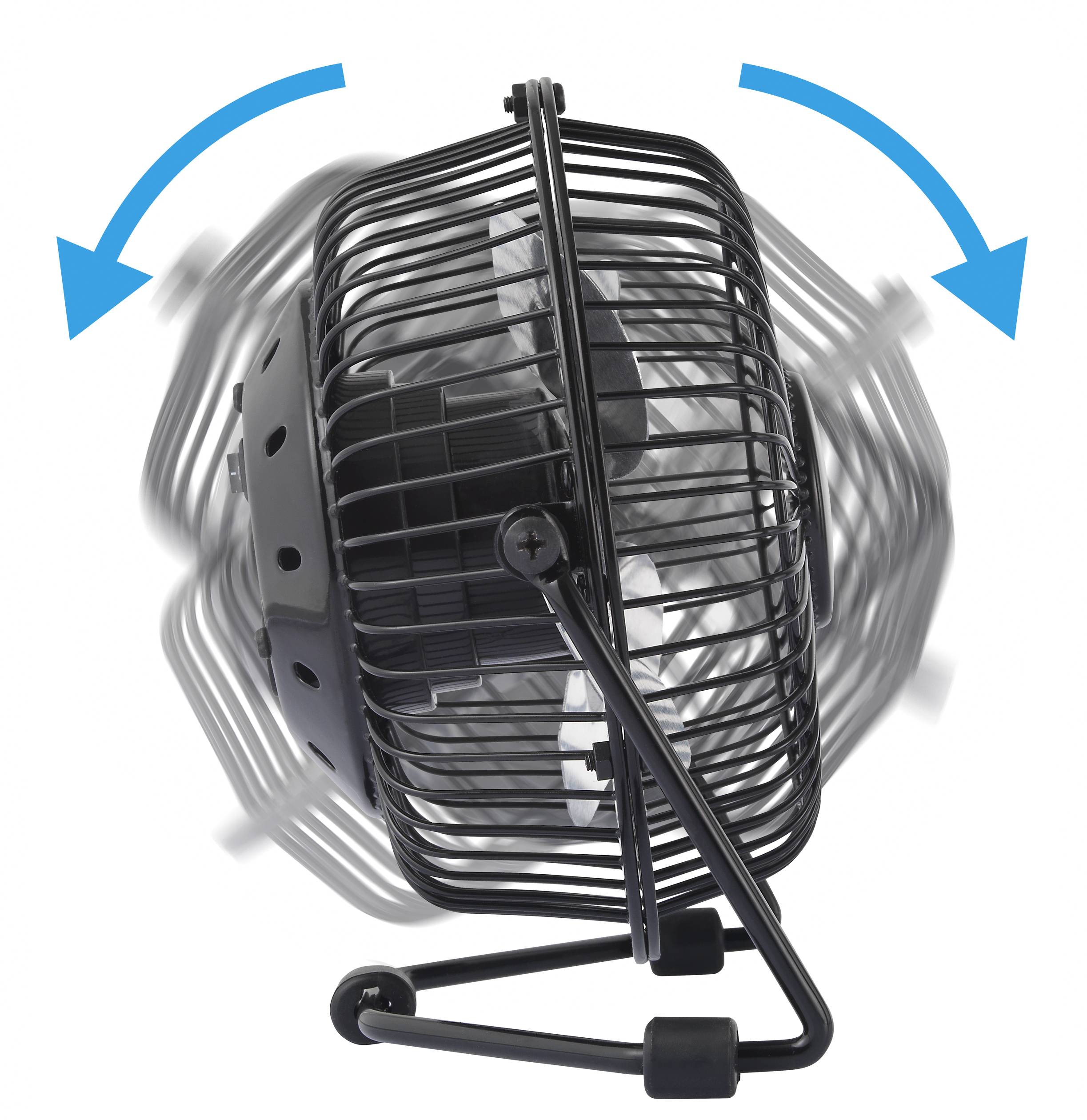 Basetech Tischventilator 2.5W (Ø x H) 145mm x 85mm Schwarz