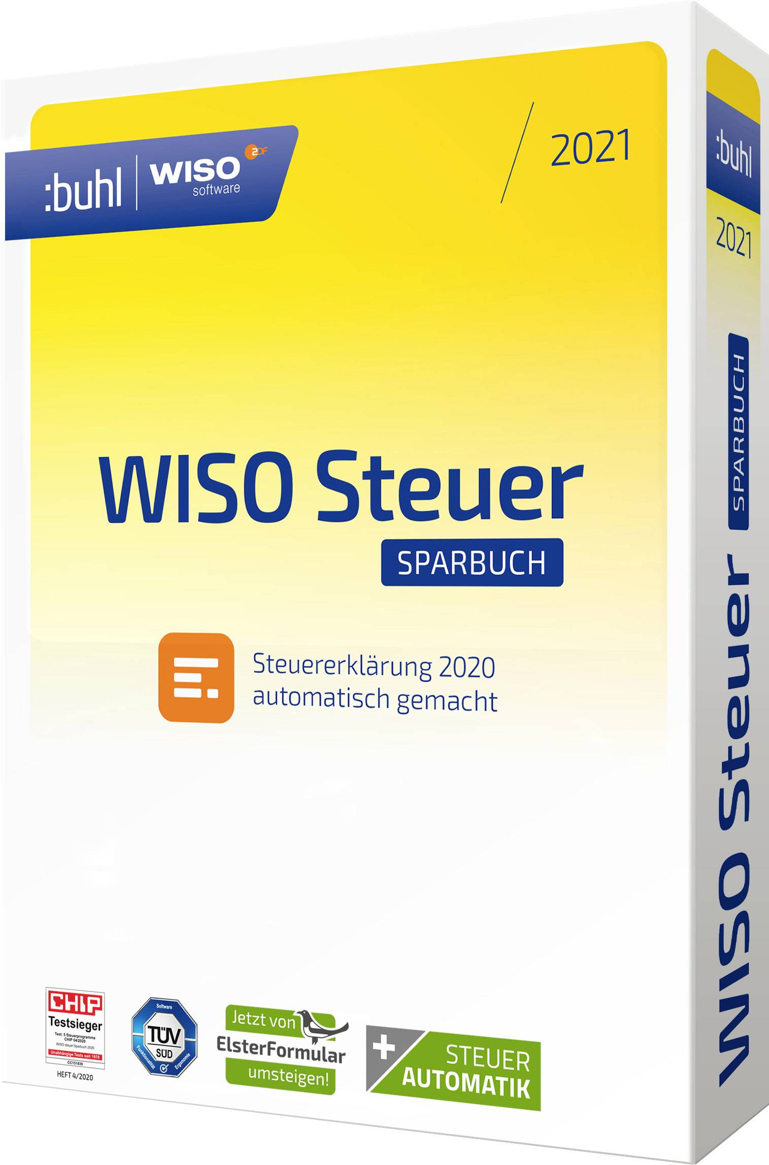 WISO Steuer Sparbuch 2021 Jahreslizenz, 1 Lizenz Windows Steuer-Software