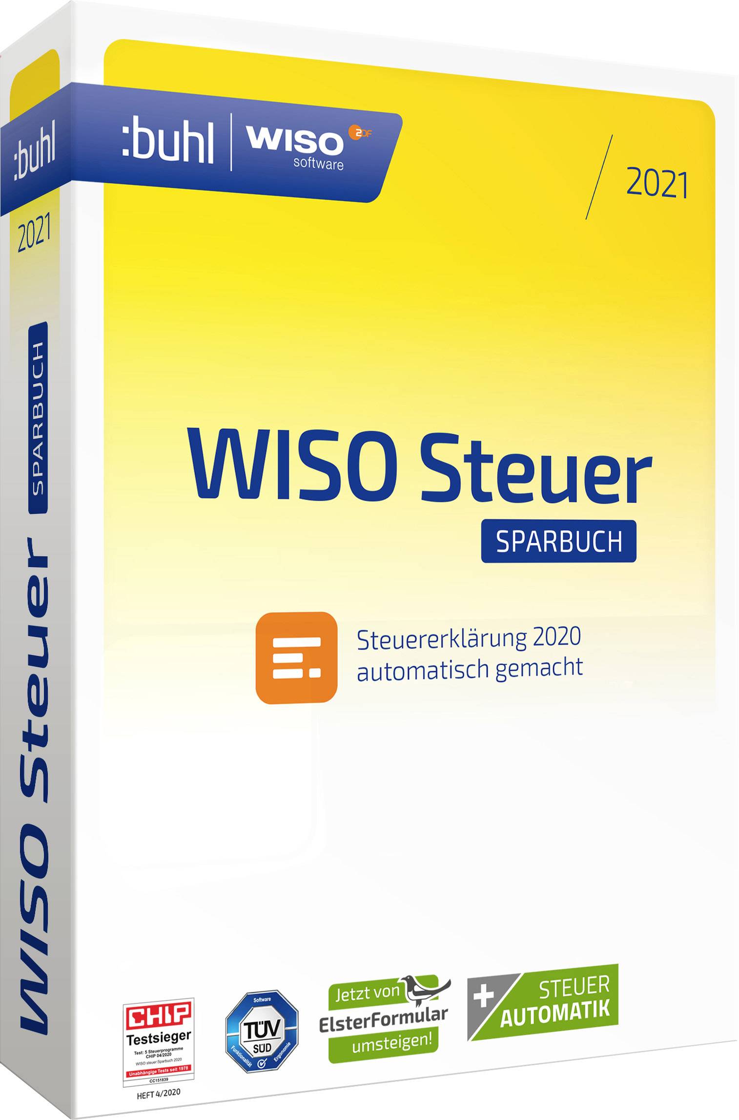 WISO Steuer Sparbuch 2021 Jahreslizenz, 1 Lizenz Windows Steuer-Software