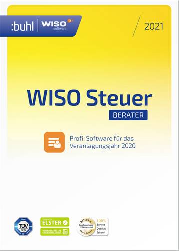 Steuer Berater 2021 - Handel Jahreslizenz, 1 Lizenz Windows Steuer-Software