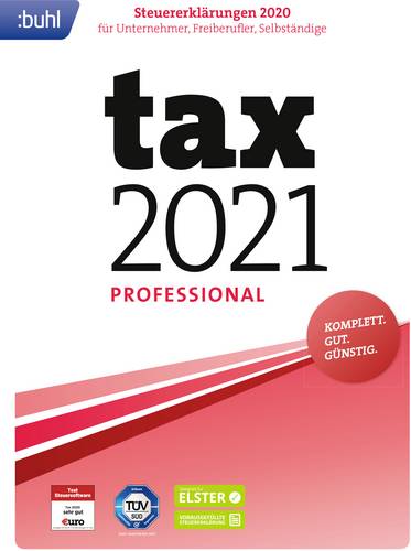 tax 2021 Professional Jahreslizenz, 1 Lizenz Windows Steuer-Software