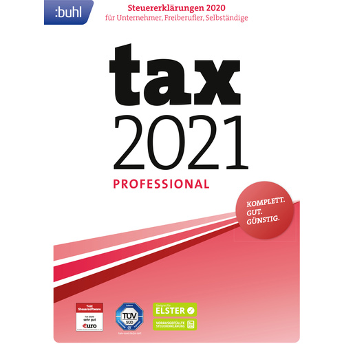 WISO tax 2021 Professional Jahreslizenz, 1 Lizenz Windows Steuer-Software