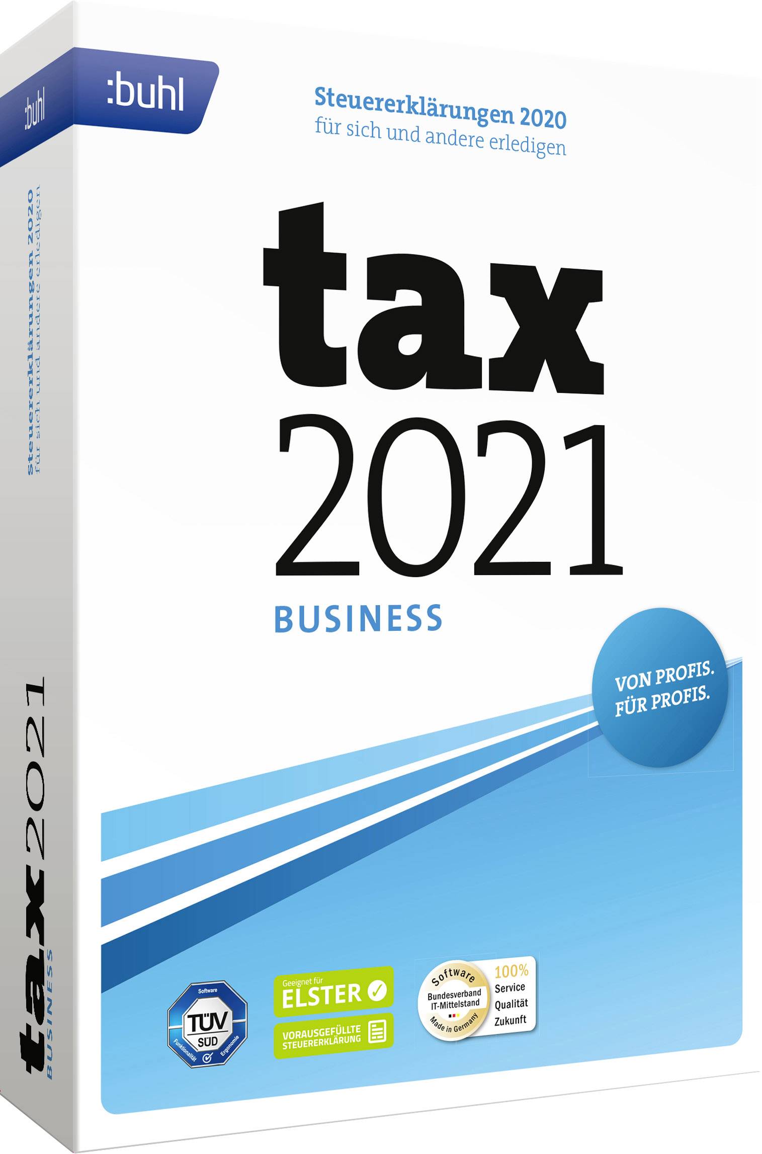 WISO tax 2021 Business - Handel Jahreslizenz, 1 Lizenz Windows Steuer-Software