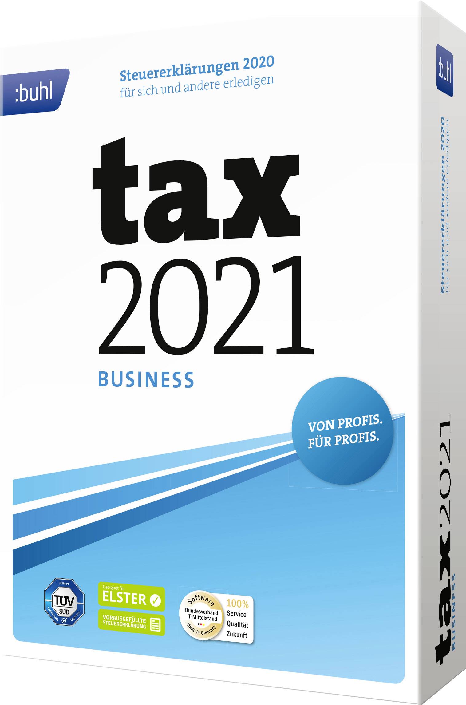 WISO tax 2021 Business - Handel Jahreslizenz, 1 Lizenz Windows Steuer-Software