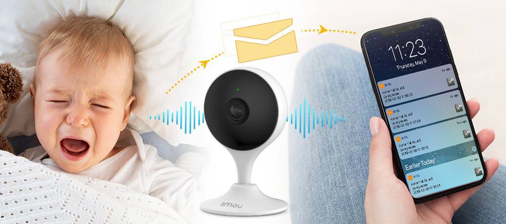 IMOU Cue 2 Indoor Cam IM-IPC-C22EP-imou WLAN IP Überwachungskamera 1920 x 1080 Pixel