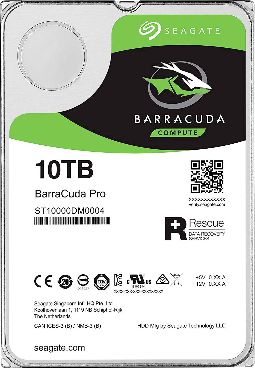Seagate BarraCuda® Pro 10TB Interne Festplatte 8.9cm (3.5 Zoll) SATA III ST10000DM0004 Bulk