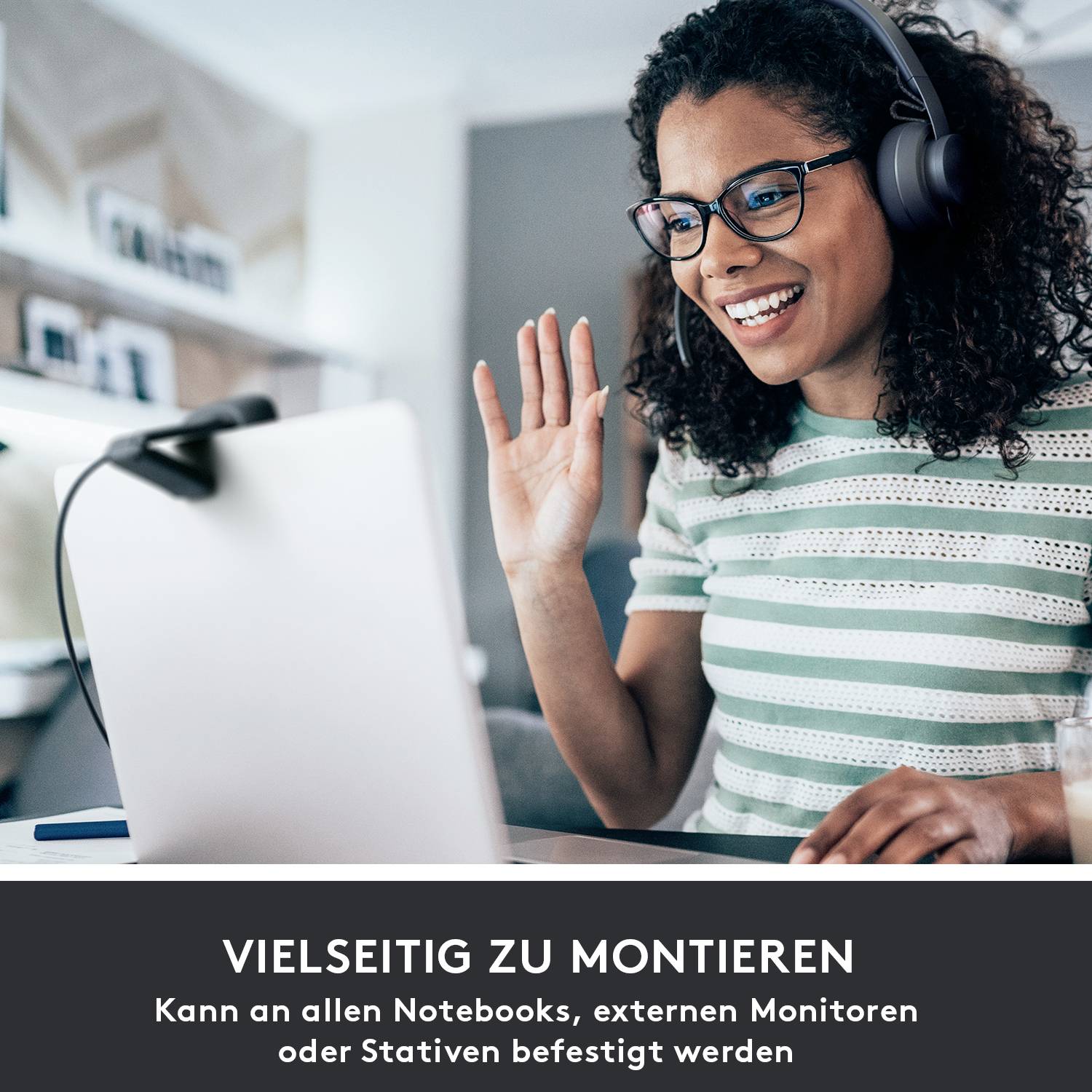 Logitech C505 HD-Webcam Klemm-Halterung