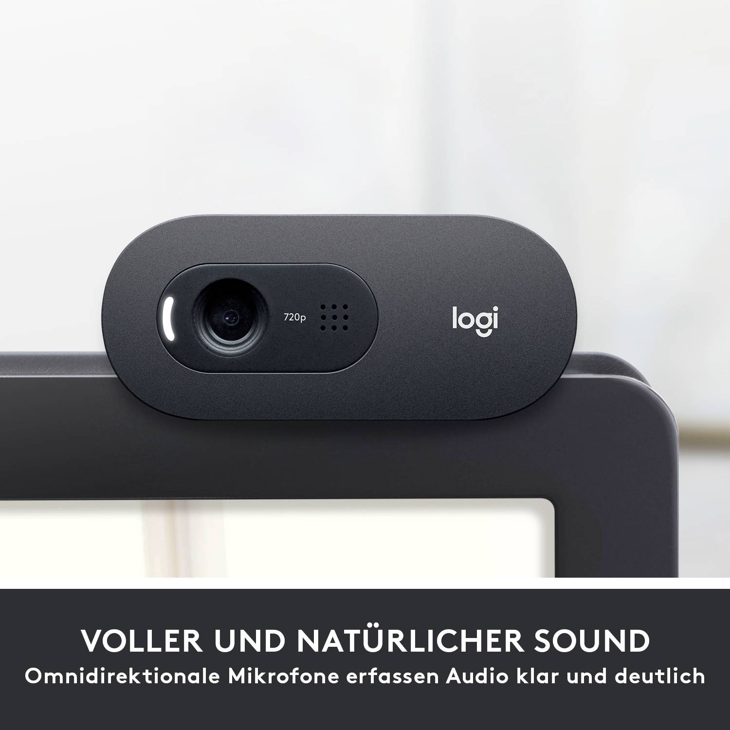 Logitech C505 HD-Webcam Klemm-Halterung
