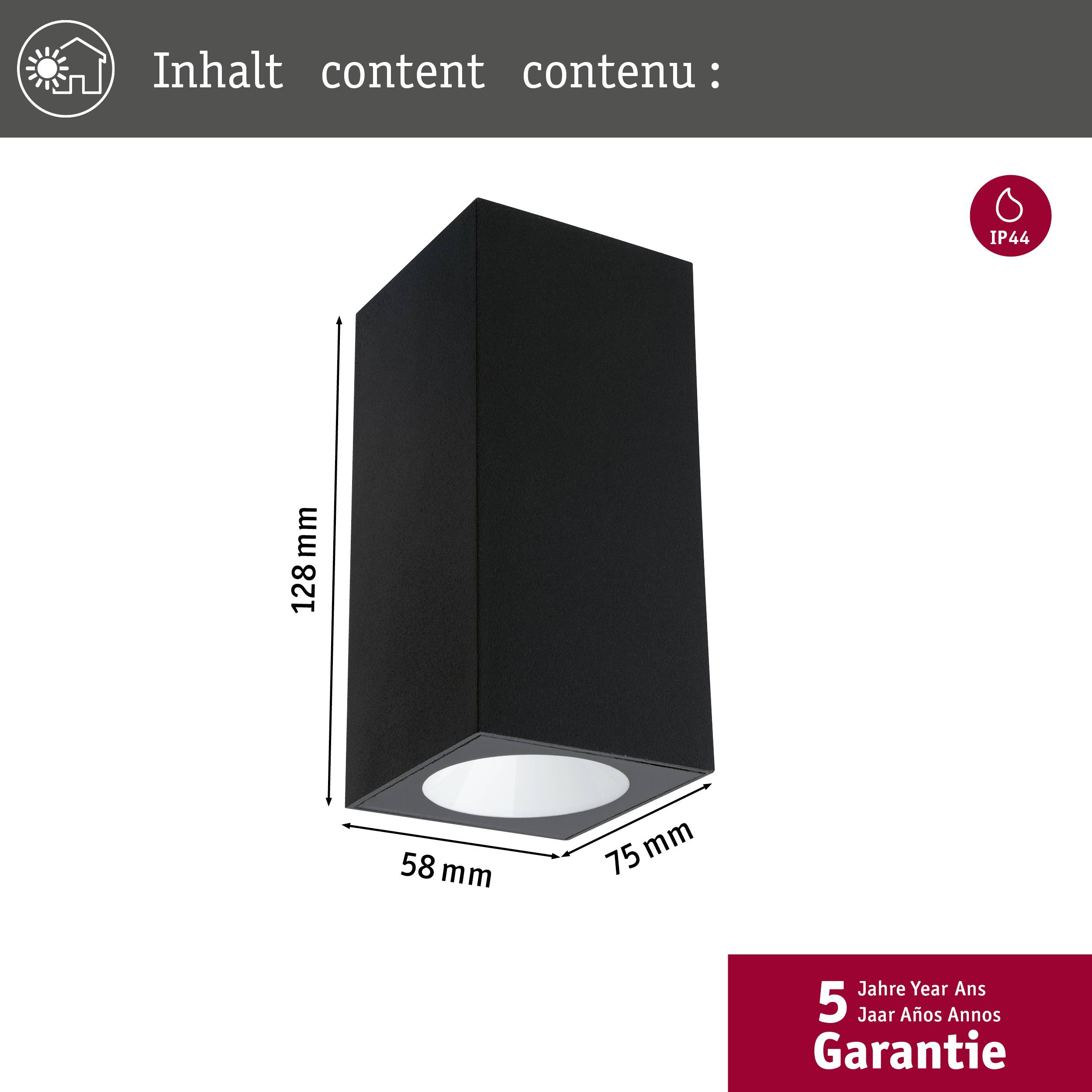 Paulmann Flame 94328 LED-Außenwandleuchte 5.6W Anthrazit