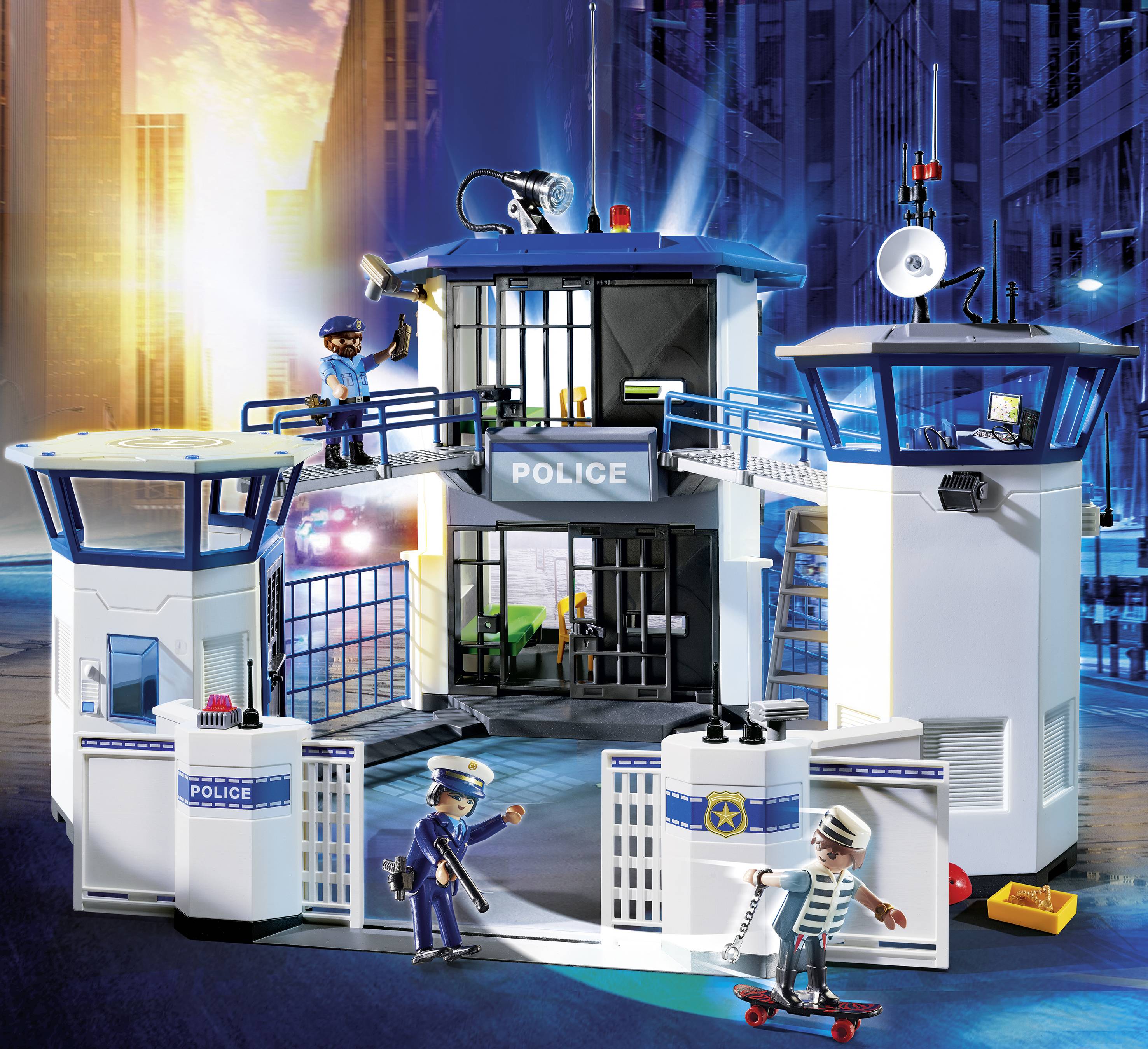 Playmobil® City Life Polizei-Kommandozentrale mit Gefängnis 6872