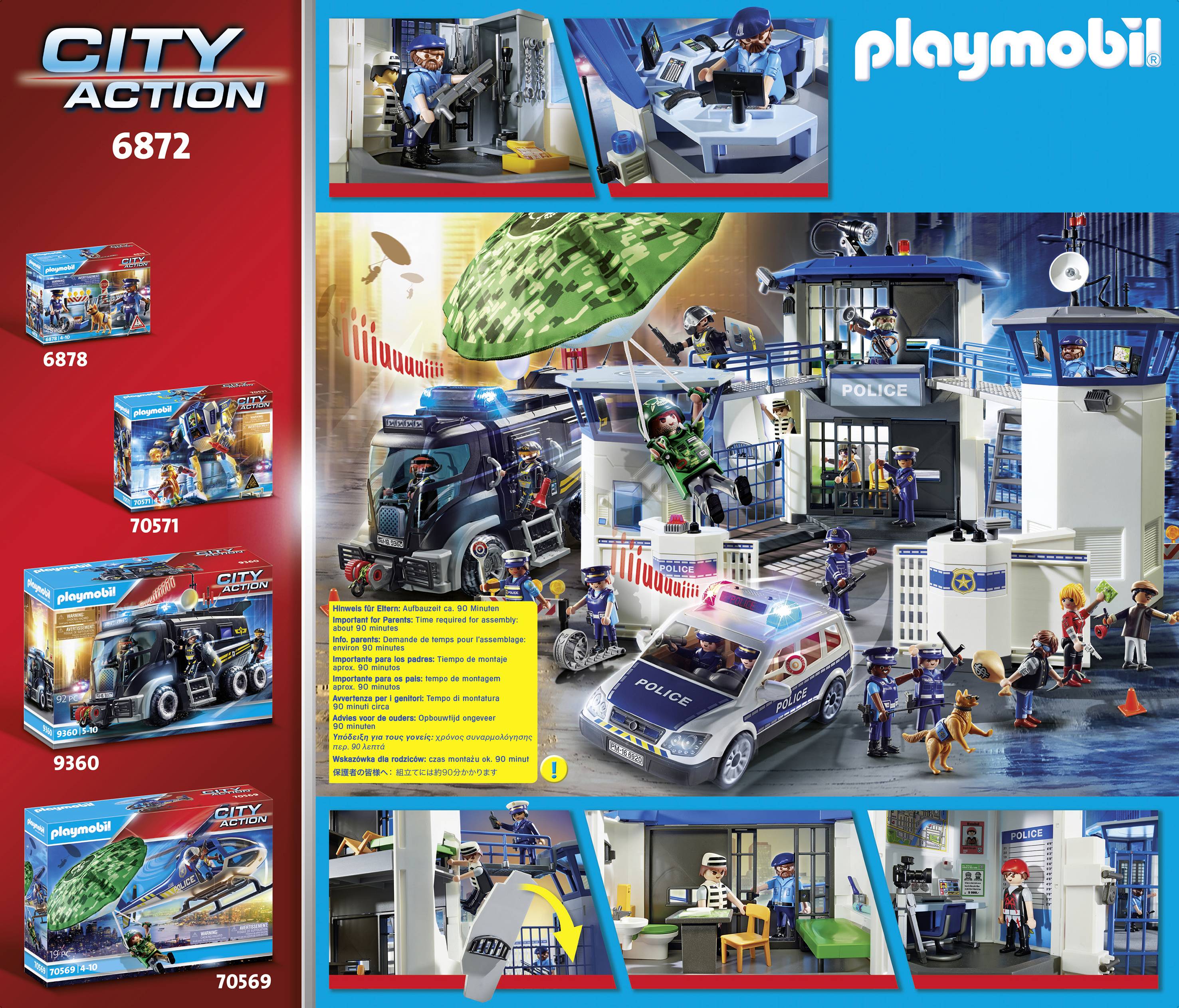 Playmobil® City Life Polizei-Kommandozentrale mit Gefängnis 6872