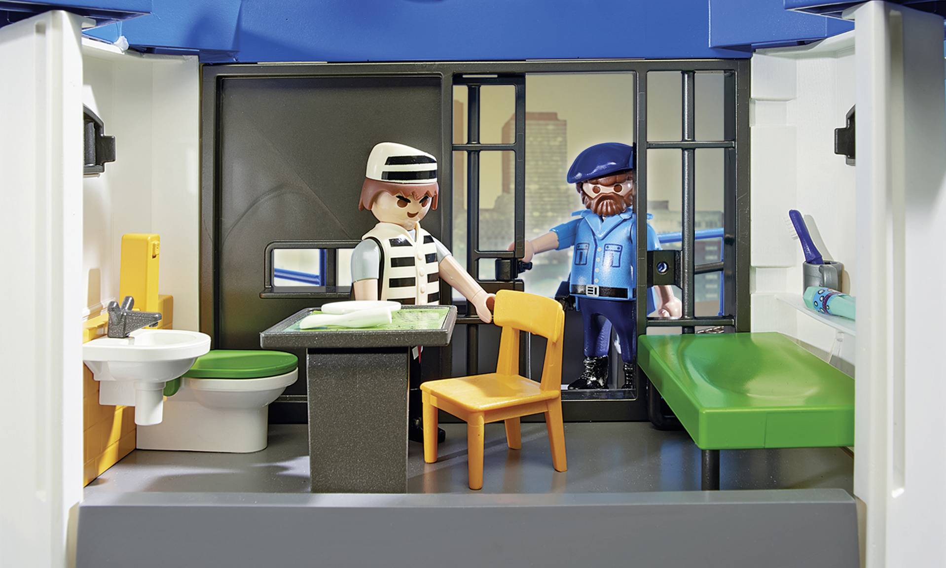 Playmobil® City Life Polizei-Kommandozentrale mit Gefängnis 6872