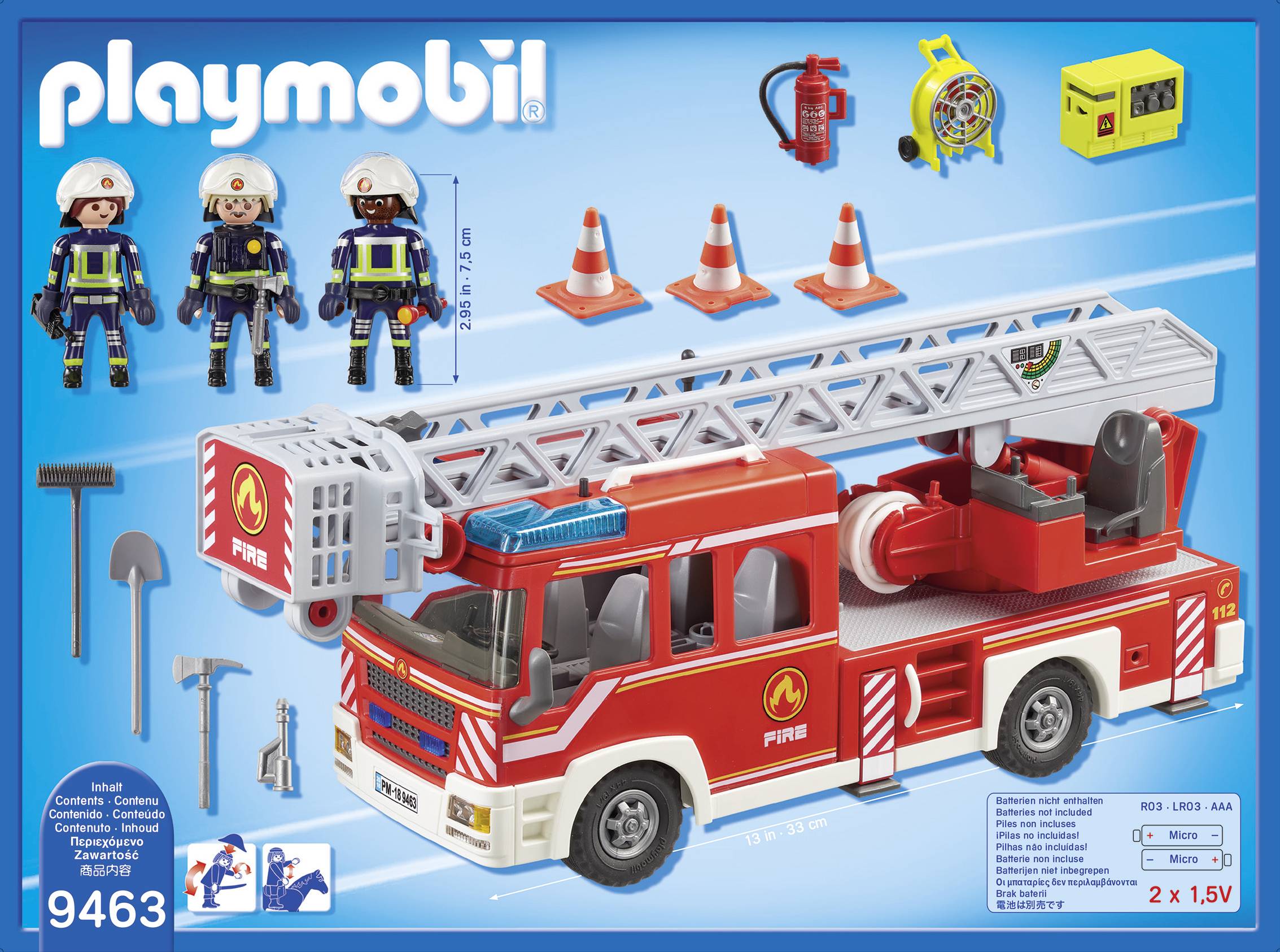 Playmobil® City Action Feuerwehr-Leiterfahrzeug 9463