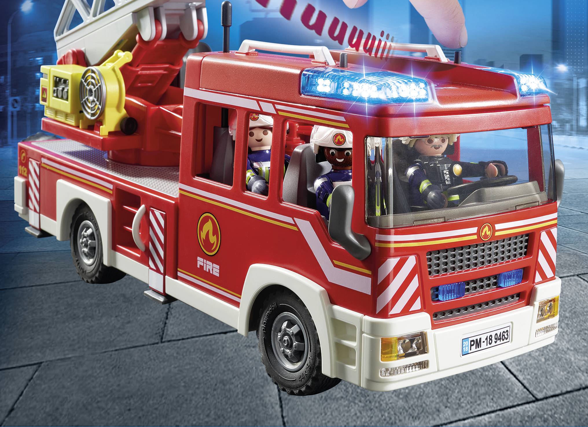 Playmobil® City Action Feuerwehr-Leiterfahrzeug 9463