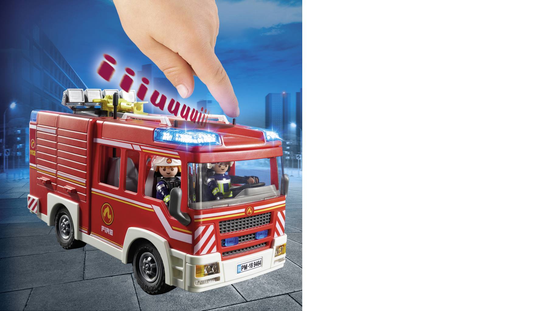 Playmobil 9464 City Action Brandweerpompwagen - Met Licht, Geluid & Waterkanon - Vanaf 5 Jaar