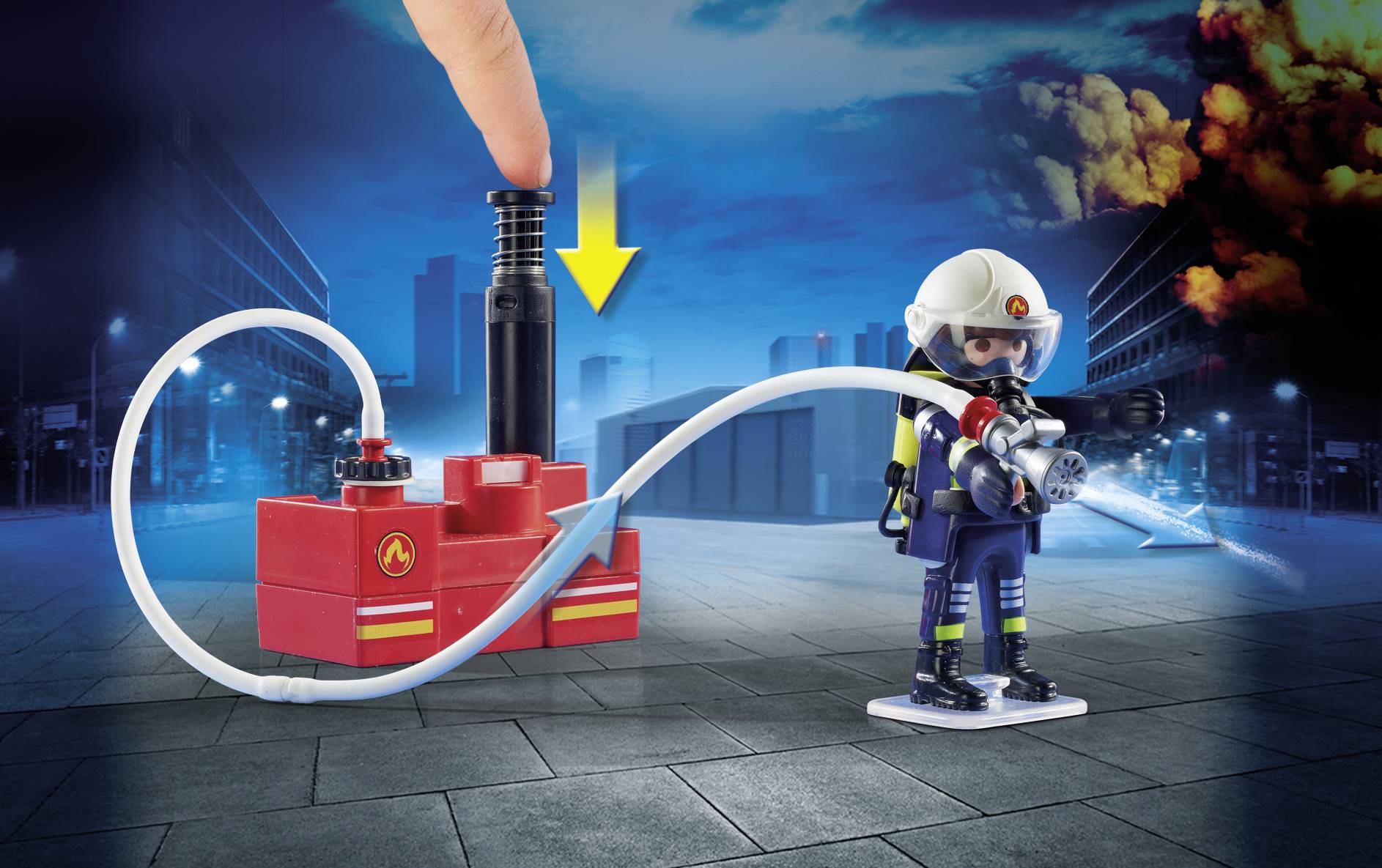 Playmobil® City Action Feuerwehrmänner mit Löschpumpe 9468