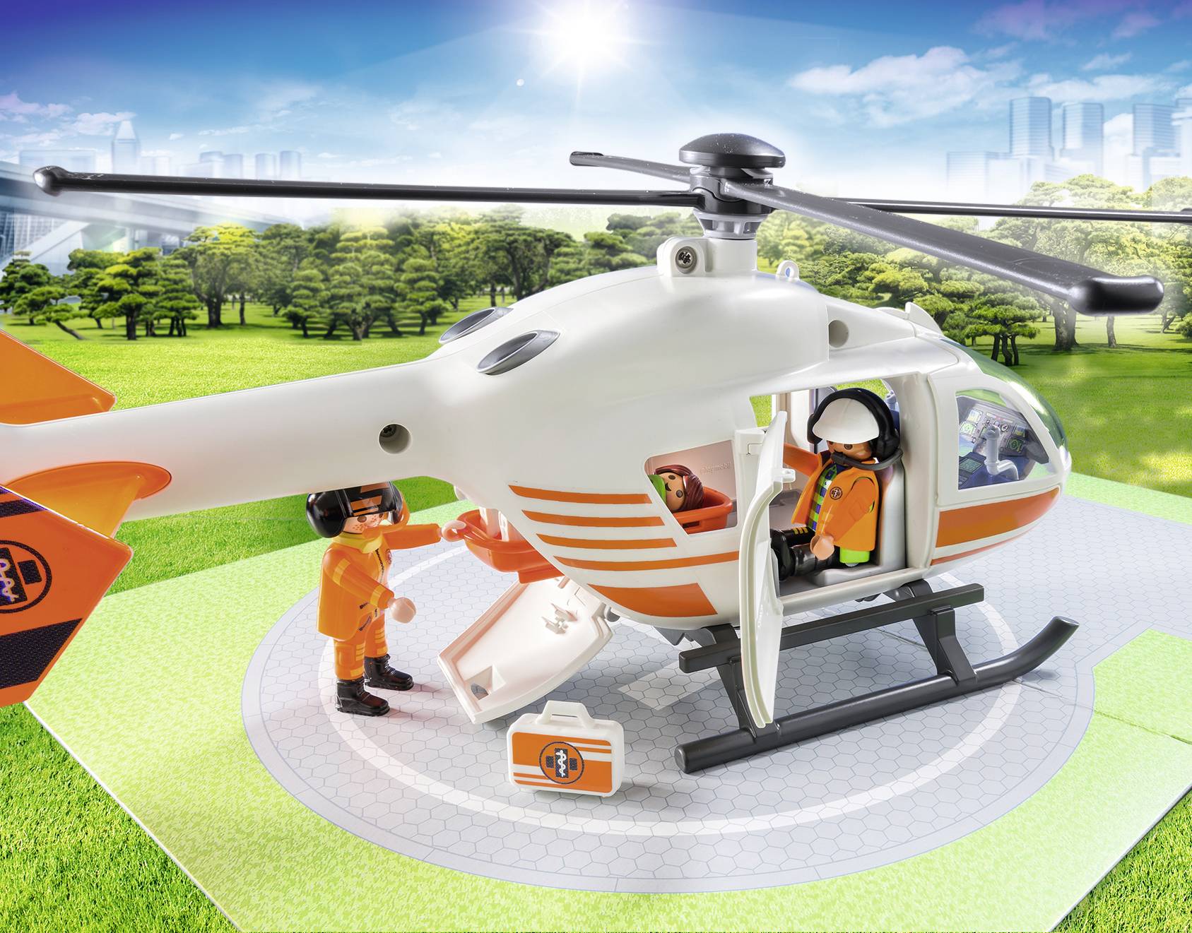 Playmobil® City Life Rettungshelikopter 70048