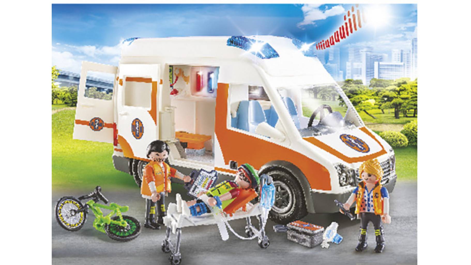 70049 Playmobil® City Life Rettungswagen mit Licht und Sound 70049 | voelkner